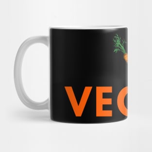 Carrot - V for Vegan (solid letters) Mug